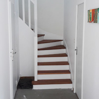 aménagement escalier bois peinture